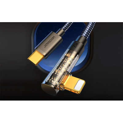 Joyroom angled charging and data cable, USB-C to Lightning, 1.2m, 20W