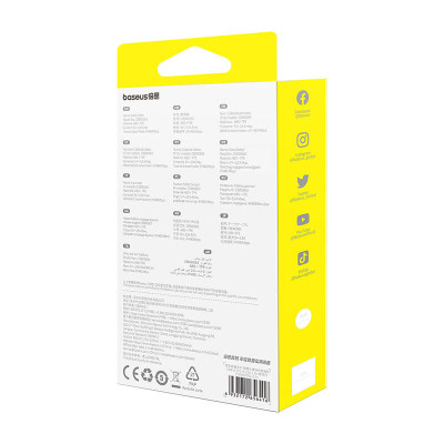 Rýchlonabíjací kábel Baseus Free2Draw 3 v 1, USB na micro USB+USB-C+Lightning, 3,5 A, 1,1 m (biely)