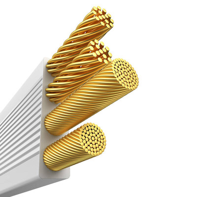 Baseus Free2Draw 3-in-1 Quick Charging Cable, USB to micro USB+USB-C+Lightning, 3.5 A, 1.1 m (white)