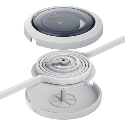 Rýchlonabíjací kábel Baseus Free2Draw 3 v 1, USB na micro USB+USB-C+Lightning, 3,5 A, 1,1 m (biely)