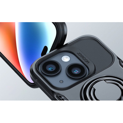 Joyroom JR-14S3 čierne puzdro pre iPhone 14 Plus s integrovaným stojanom