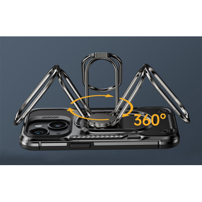 Joyroom JR-14S4 black case for iPhone 14 Pro Max with integrated stand