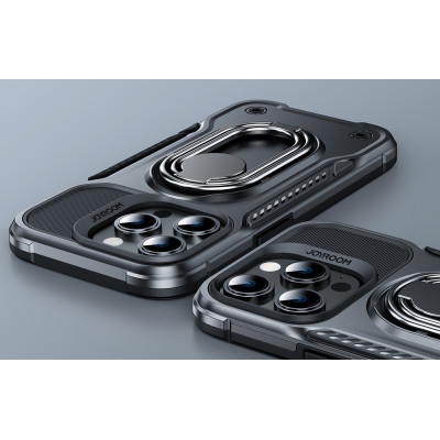 Joyroom JR-14S4 černé pouzdro pro iPhone 14 Pro Max s integrovaným stojánkem