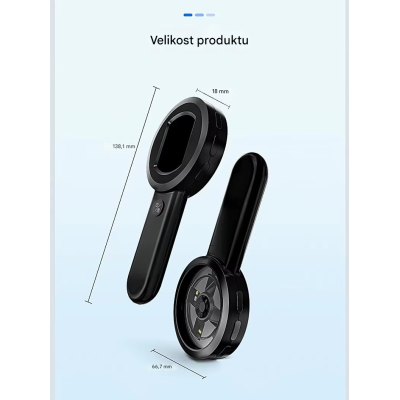 Ruční digitální lupa ( mikroskop ) s 2" obrazovkou, LED přisvícení