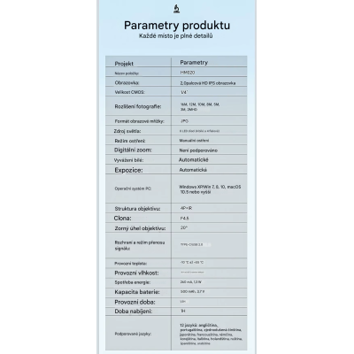 Ručná digitálna lupa ( mikroskop ) s 2" obrazovkou, LED podsvietenie