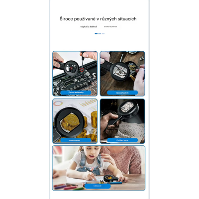 Handheld digital magnifier ( microscope ) with 2" screen, LED backlight