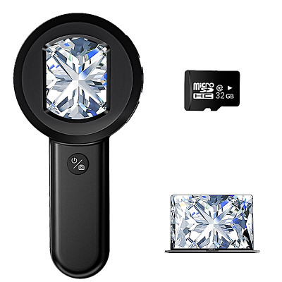 Ruční digitální lupa ( mikroskop ) s 2" obrazovkou, LED přisvícení