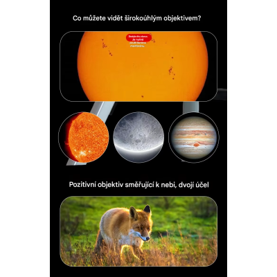 F36050 Prenosný HD ďalekohľad so statívom (refraktor)