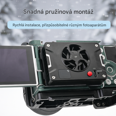 External cooling fan for cameras, JN-108 for Fuji, Nikon, Sony