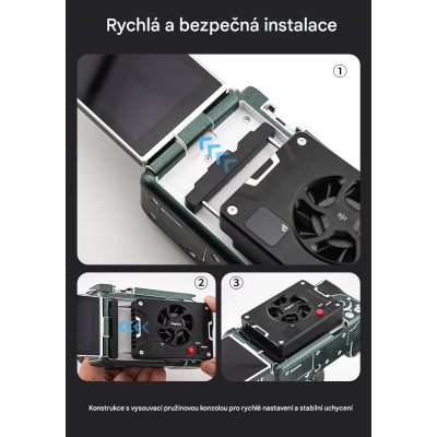 Externý chladiaci ventilátor pre fotoaparáty, JN-108 pre Fuji, Nikon, Sony