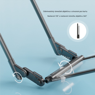 Reading magnifier, 3 V 1 neck suspension, led light, stand