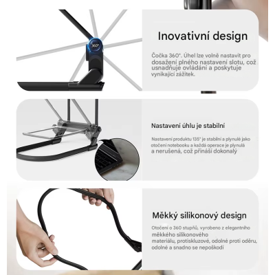 Reading magnifier, 3 V 1 neck suspension, led light, stand