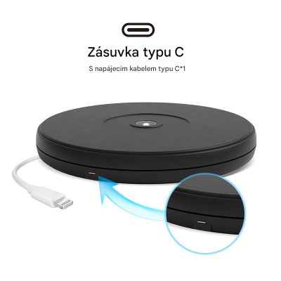 Rotatable motorised stand 250 cm for product photography with LED light, NDL LED 250 mm