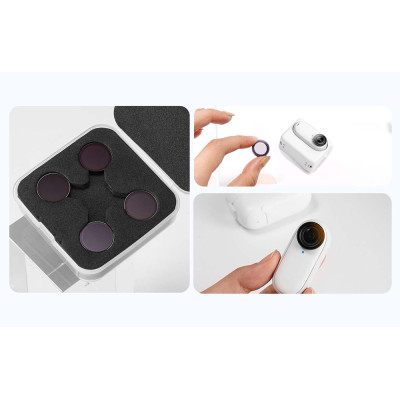 Telesin CPL/ND8/ND16/ND32 filter set for Insta360 GO 2/3