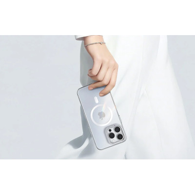 Joyroom PN-15B2 Magsafe Glacier Case for iPhone 15 Pro (Clear)