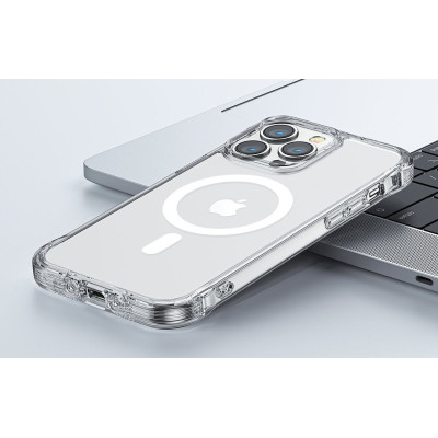 Joyroom JR-14H6 priehľadné magnetické puzdro pre iPhone 14 Pro