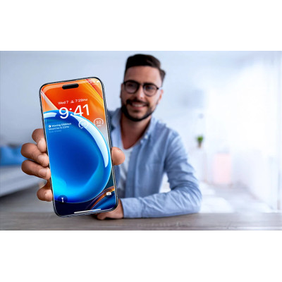 Tvrdené sklo pre iPhone 15 Torras InstaII Master