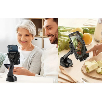 Joyroom JR-ZS219 Držák do auta s indukční nabíječkou Qi (černá)