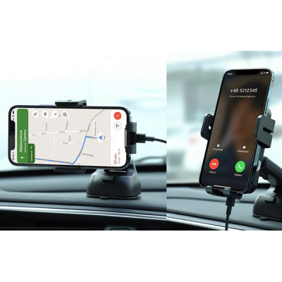 Joyroom JR-ZS219 Držák do auta s indukční nabíječkou Qi (černá)