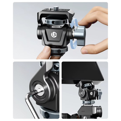 Tripod head 2D, Ulanzi CO82 Mini, for cameras, camcorders