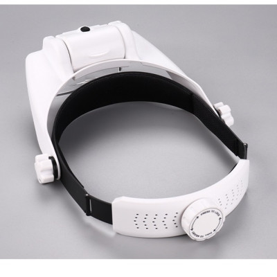 Magnifier with LED illumination, magnification 1.5x to 11.5x ( adjustable )