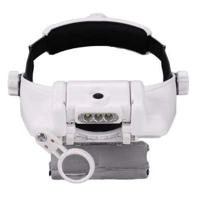 Magnifier with LED illumination, magnification 1.5x to 11.5x ( adjustable )