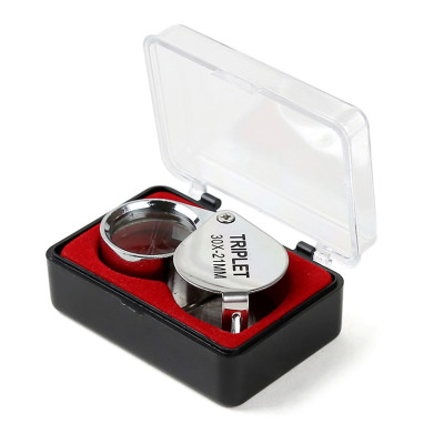 Professional jewellery magnifier with 30x magnification and 21 mm lens diameter