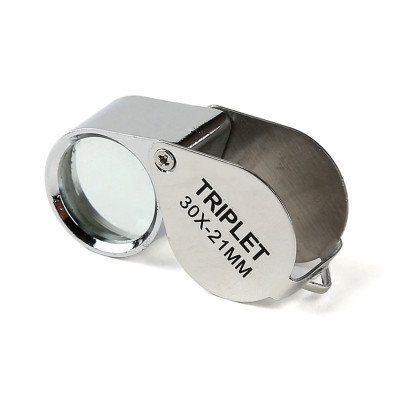 Professional jewellery magnifier with 30x magnification and 21 mm lens diameter