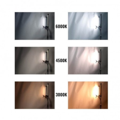 Kozmetická lampa MITOYA LED 2v1 dvojfarebná s ohybnými ramenami