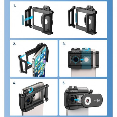 Apexel APL-MS300 Telefonní mikroskop 300x