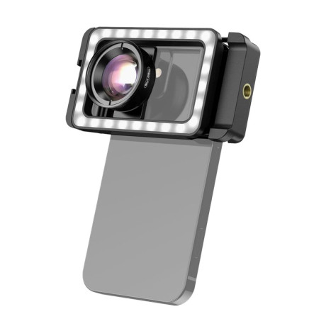 APEXEL APL-FL23M15 15× makroobjektív pre mobilné telefóny s LED osvetlením