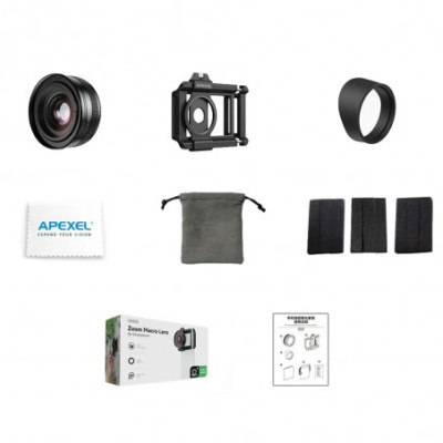 APEXEL APL-ZM100 - macro lens with 10-20x zoom for mobile phones