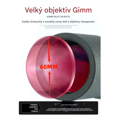 Pozorovací prenosný ďalekohľad, monokulár, 25 - 75 x 60 FMC, Bak 4, čierny, držiak na telefón, mini statív