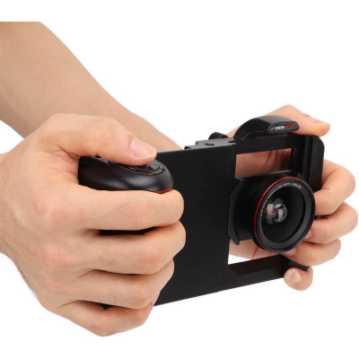 Video Rig, univerzální držák na mobilní telefon, klec, kukojeť, dálkové ovládání