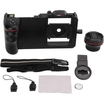 Video Rig, univerzální držák na mobilní telefon, klec, kukojeť, dálkové ovládání