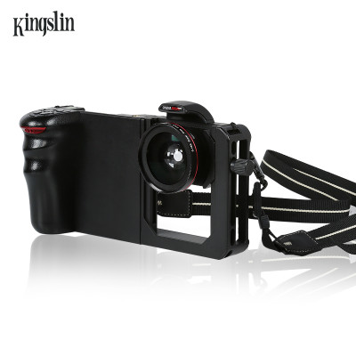 Video Rig, univerzálny držiak mobilného telefónu, klietka, rukoväť, diaľkové ovládanie