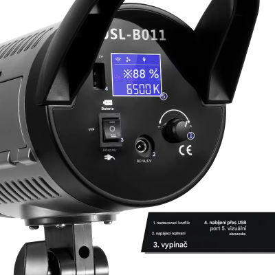 Permanent Studio LED Light 150W, Bi-color, bowens, 5500k, JSL-B011