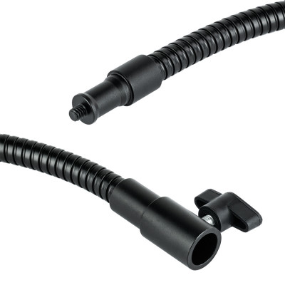 Flexible flexible tripod mount for circular lights, microphone