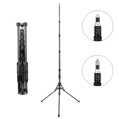 Heron, karbónový statív pre svetlá 210 cm/ hlava 16 mm / 1/4'' + 3/8'' závit