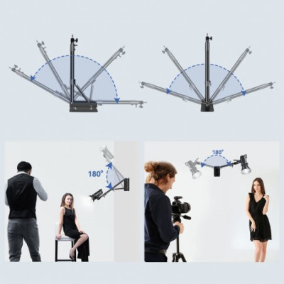 Mitoya Wall Boom, štúdiový nástenný držiak na osvetlenie a modifikátory, 130 cm