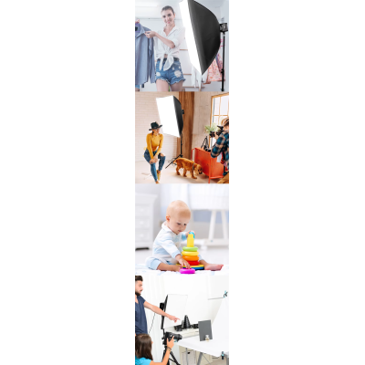 JSL-888 LED Studio Video Light, CRI 98+, 3200-6000K, Bi-color, 40W