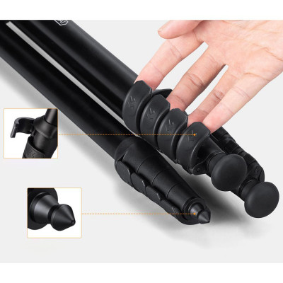 K&F Concept fotografický stativ SA225C1 s kulovou hlavou 140cm a funkcí monopodu (KF09.094)