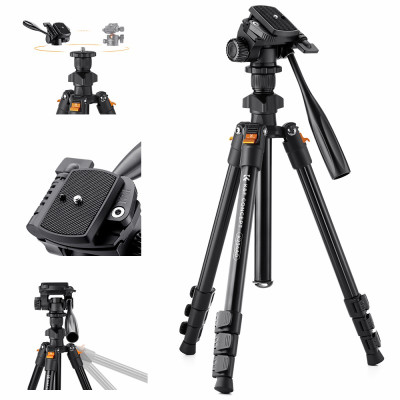 K&F Concept fotografický stativ SA225C1 s kulovou hlavou 140cm a funkcí monopodu (KF09.094)