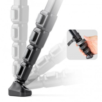 K&F Concept fotografický stativ SA225C1 s kulovou hlavou 140cm a funkcí monopodu (KF09.094)