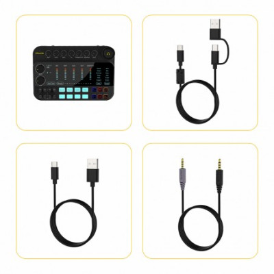 Mixážní audio pult , 7Ryms 7Caster SE2 - XLR / 3,5mm / jack 6,35mm / Bluetooth