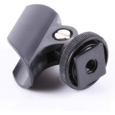 Microphone holder for Hot Shoe ( sledge ) camera with clamp diameter 19,5 mm