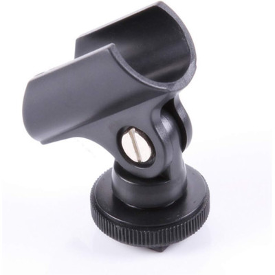 Držák mikrofonu do Hot Shoe ( sáněk ) fotoaparátu s průměrem svorky 19,5 mm