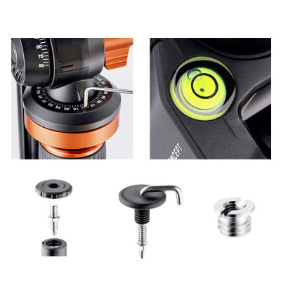 K&F Concept horizontální rameno s kloubem, 3/8", montáž a stativ