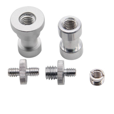 Šroubový adaptér 5 v 1, 1/4" na 3/8", samec na samici, pro kulovou hlavu stativu, monopod , světlo, blesk