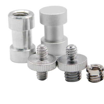 Šroubový adaptér 5 v 1, 1/4" na 3/8", samec na samici, pro kulovou hlavu stativu, monopod , světlo, blesk